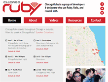 Tablet Screenshot of chicagoruby.org